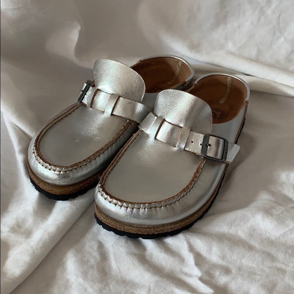 Birkenstock Buckley- Silver 38